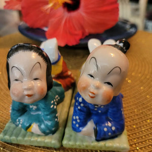 Asian Boy & Girl Figurines