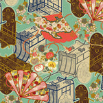 "Floral Rickshaw" Kimono Hipster