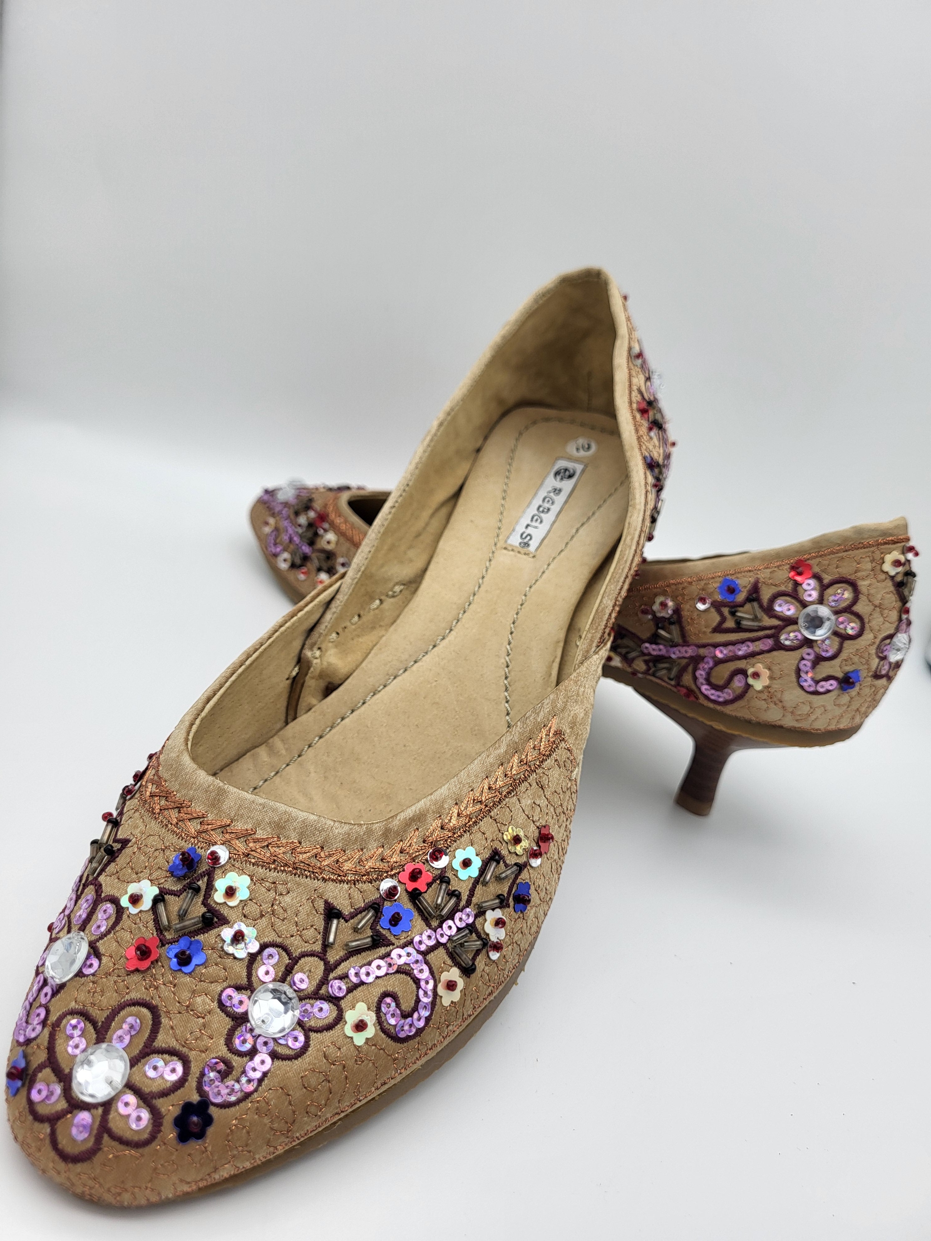 Jeweled Indian Slippers