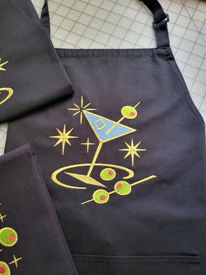 Atomic Aprons, Olive Towels & Gift Sets