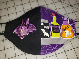 "Purple Bat" Face Masks