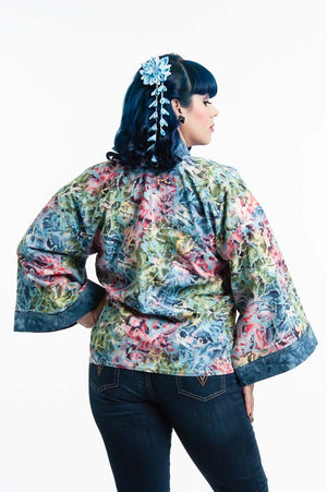 "Blue Coral" Kimono Hipster