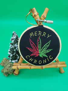 "Cannabis Leaf" Holiday Ornaments