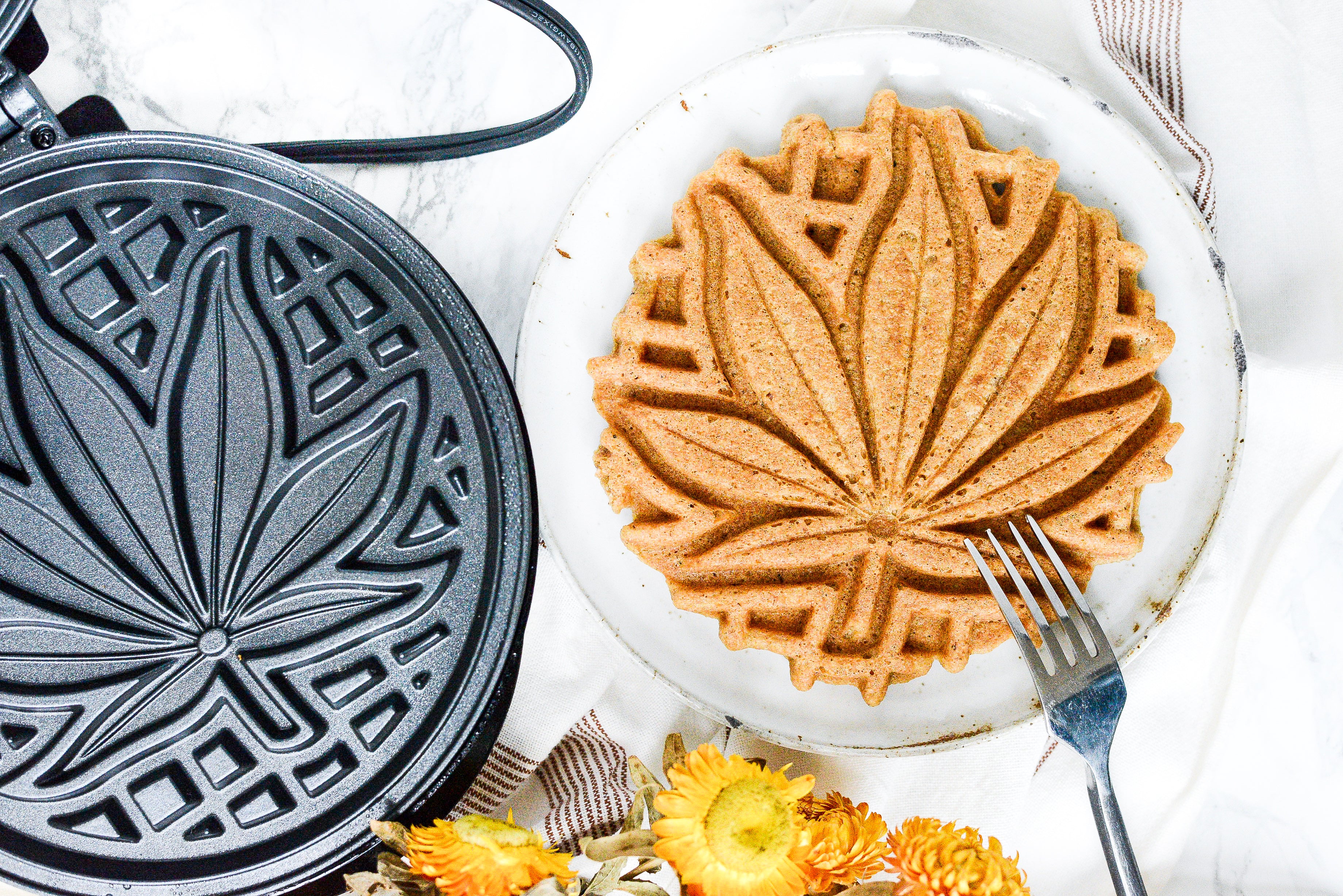 "Cannabis Leaf" Waffle Irons