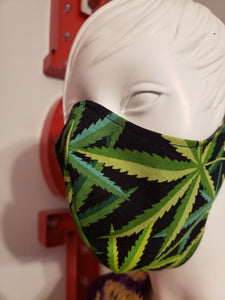 "Cannabis Leaf" Face Masks