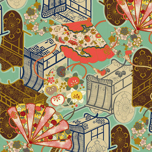 "Floral Rickshaw" Kimono Hipster